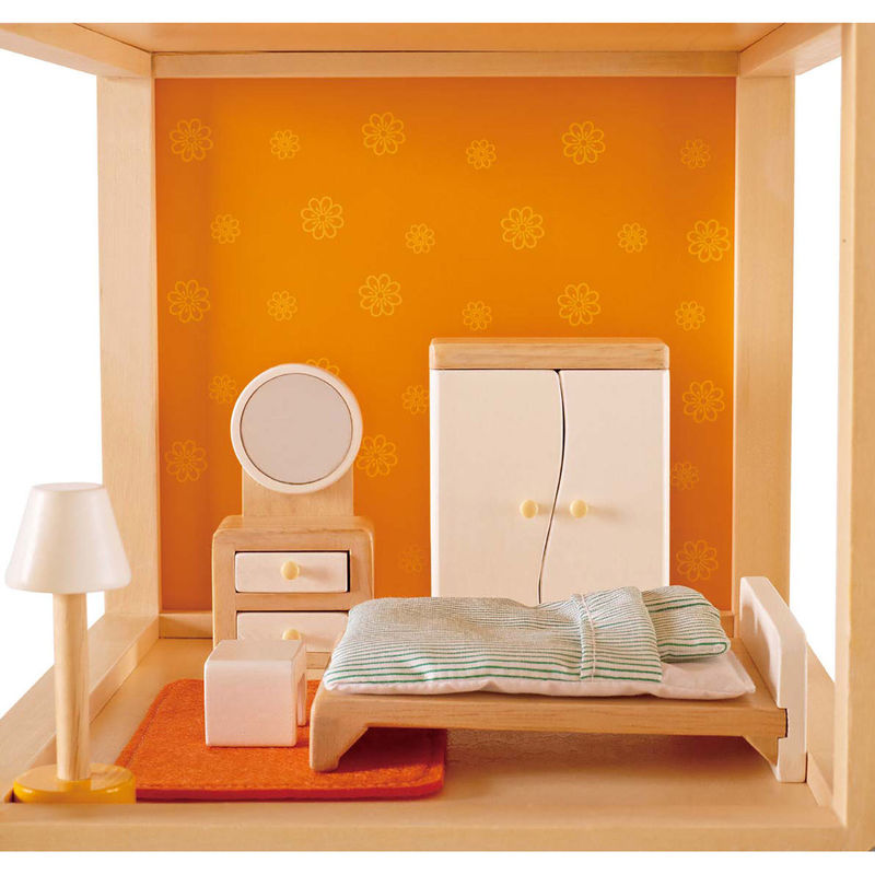 Hape Doll House Furniture Master Bedroom 娃娃屋迷你家具-主臥室