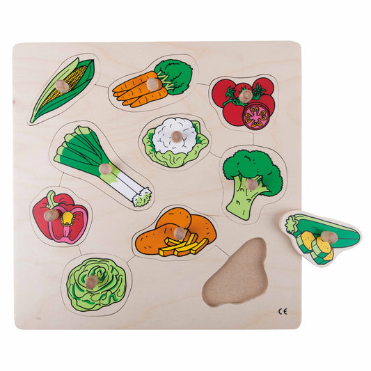 Educo Knob Puzzle - Vegetables 抓手拼圖遊戲-蔬菜