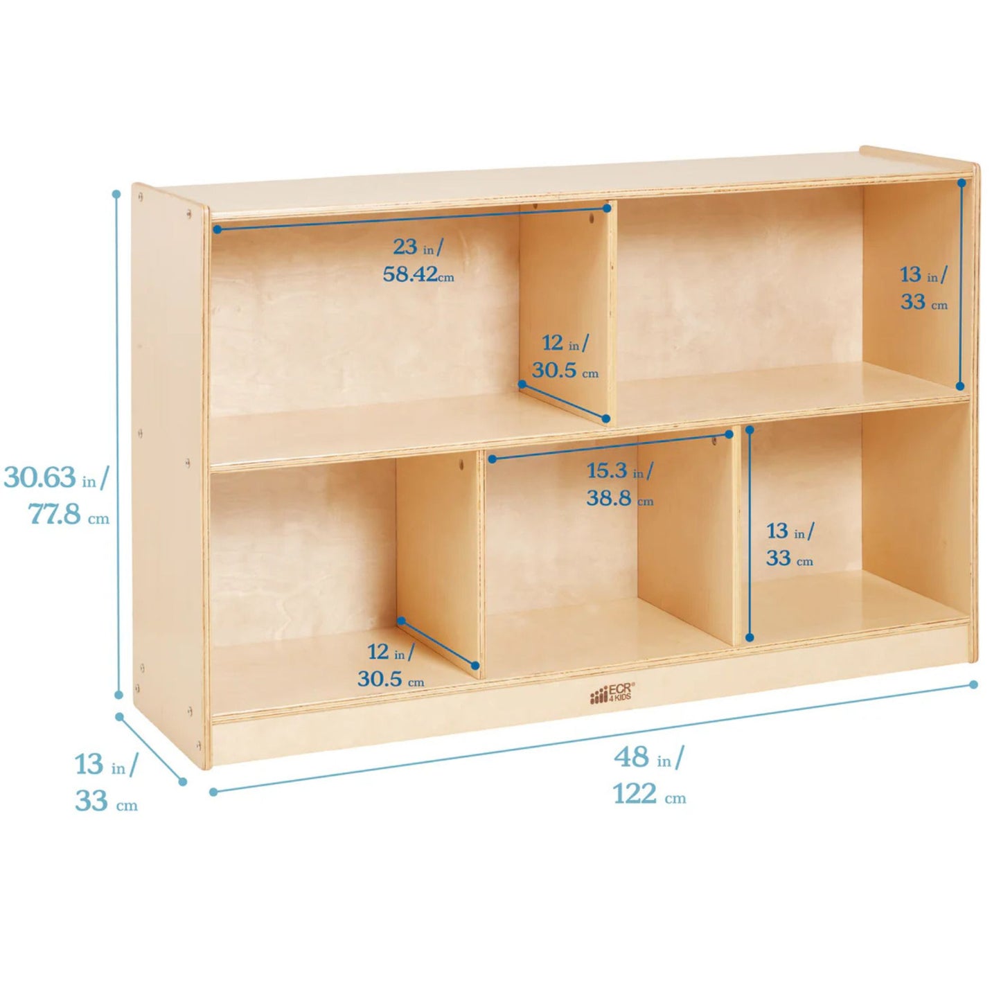 ECR4Kids 5-Compartment Mobile Storage Cabinet 五格移動式幼兒儲物櫃