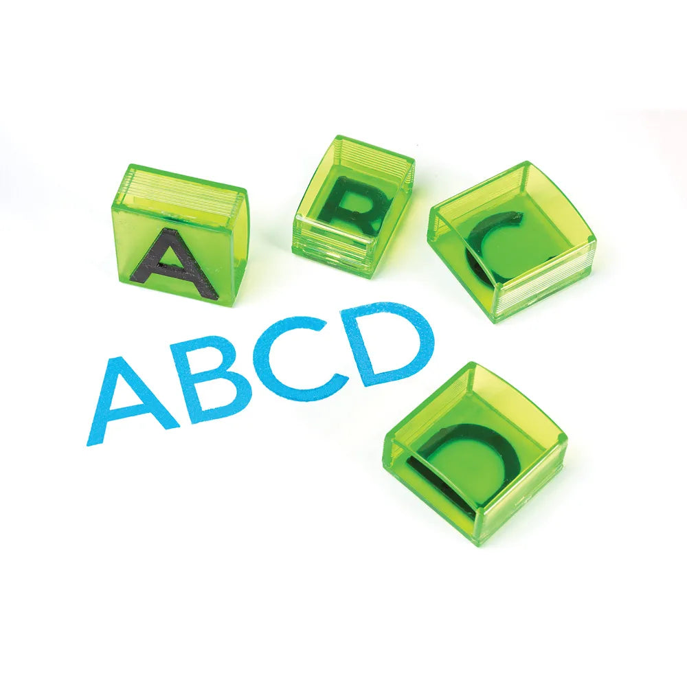 Educational Insights See & Stamp Jumbo Alphabet Transparent Stamps- Uppercase 20 pieces