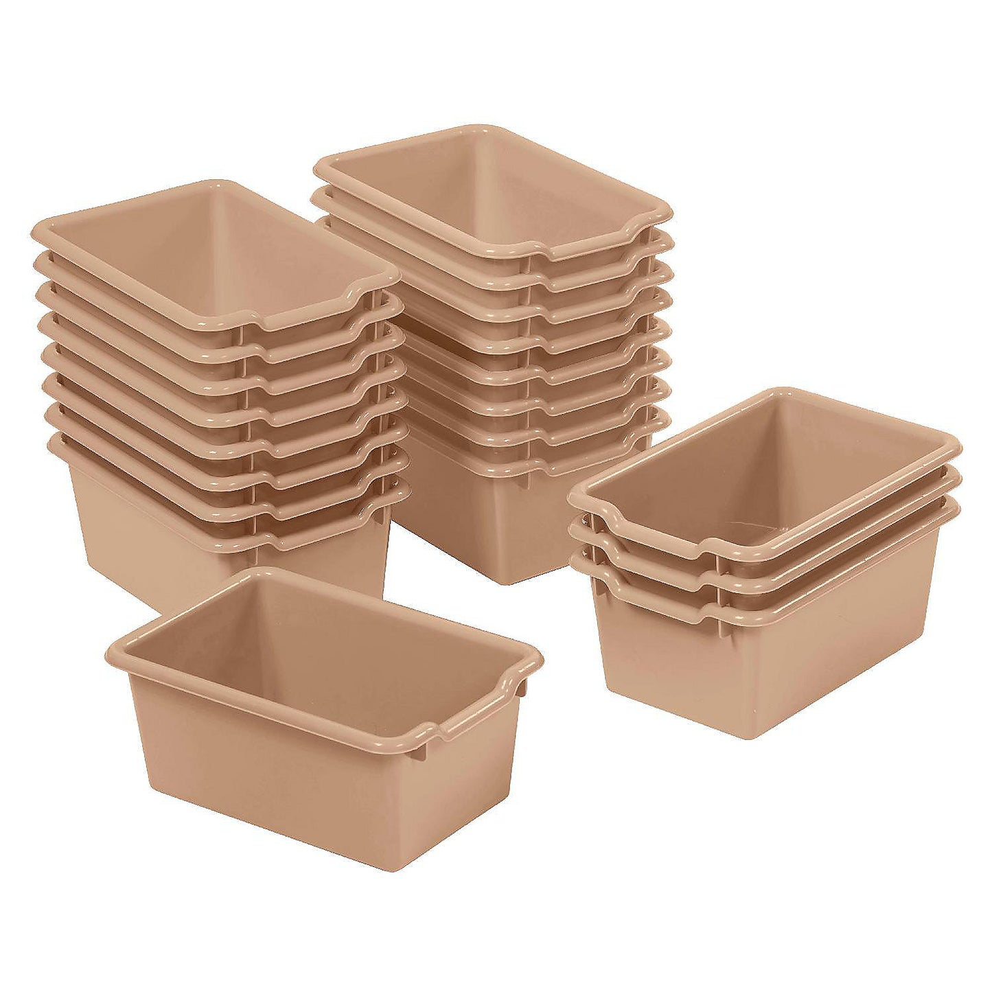 Scoop Front Storage Bin 240*203*127mm Set of 6 可疊塑料儲物箱