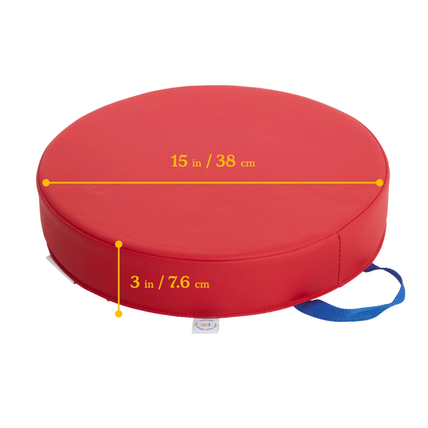 Round Floor Cushions with Handles, 4-Piece 手提圓形地板坐墊(4件組)