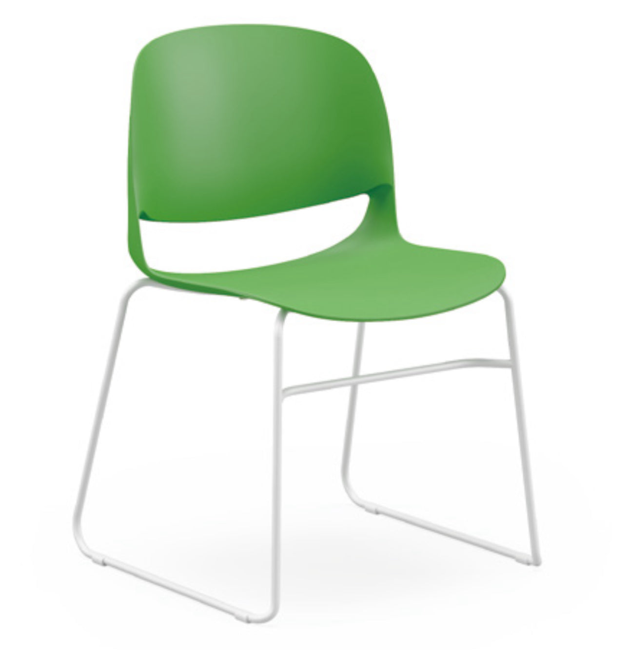 KC Lightweight Premium Plastic Chairs with Metal Frame Stacking Chair