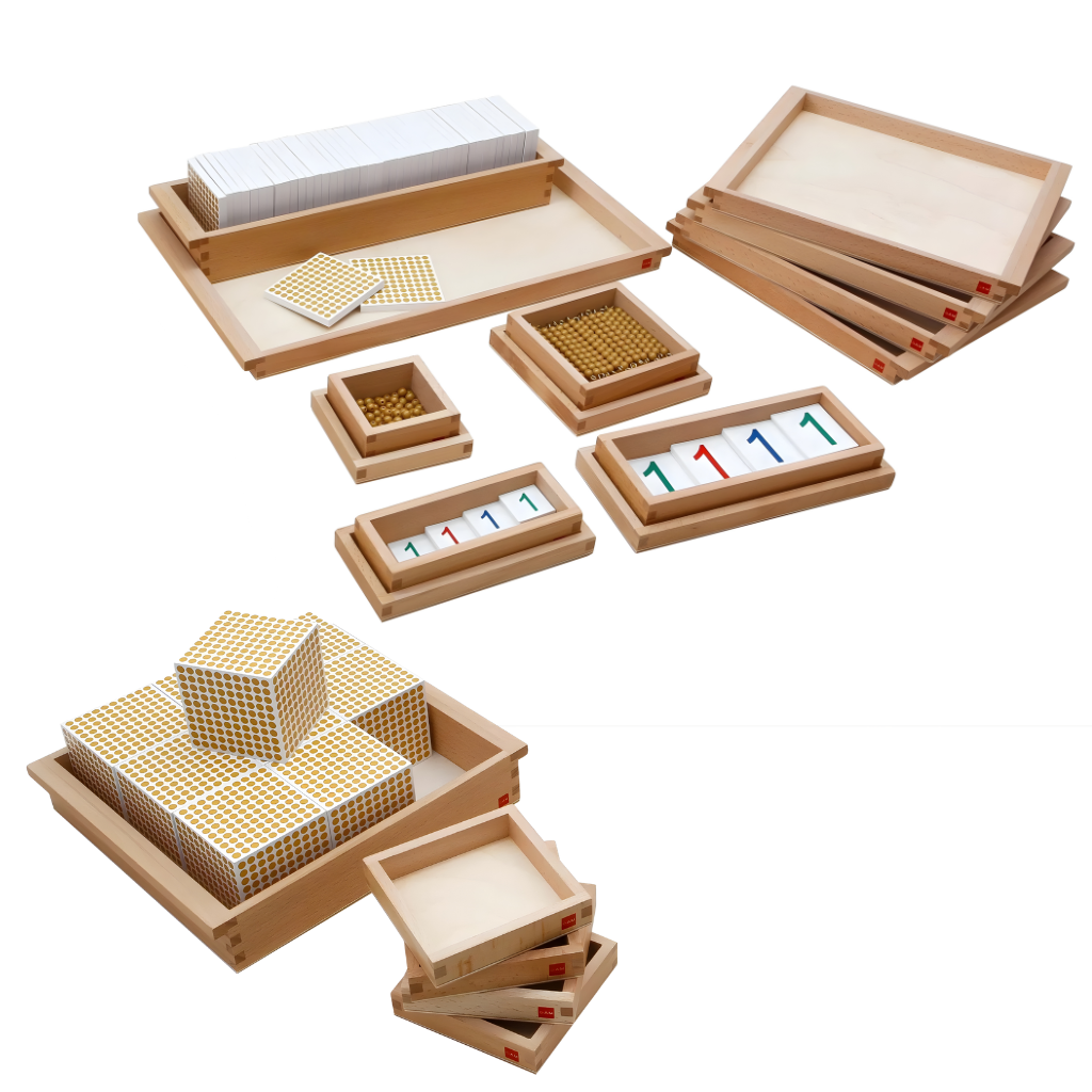 GAM Montessori Golden Bead Material: Individual 蒙特梭利教具- 金色串珠教具全套