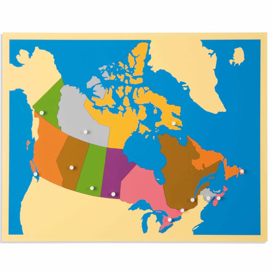 Kindermatic Montessori Puzzle Map of Canada 蒙特梭利 加拿大地圖拼圖