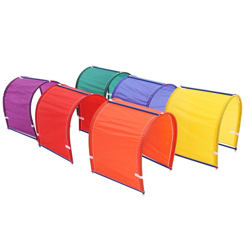 Grampus Connected Rainbow Tunnel Assorted Color Set of 6 色連接式彩虹隧道 6個套裝