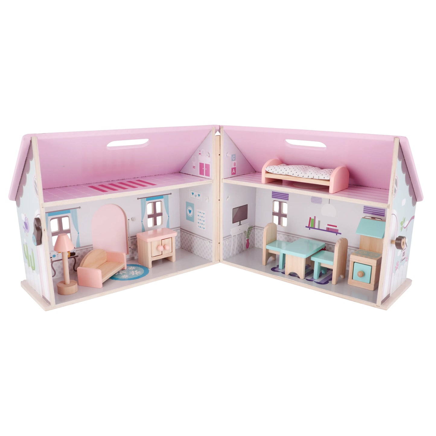 Eurekakids Doll House with Furnitures  娃娃屋連家具