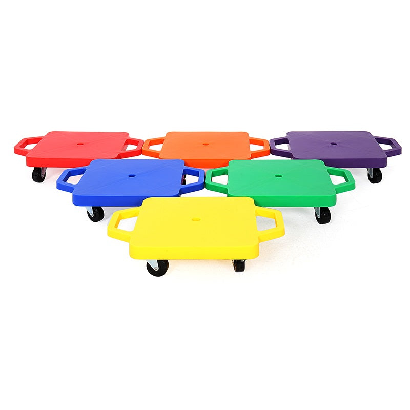 Sitting Scooter Board Assorted Color Set of 6架 連接式滑板車 套裝