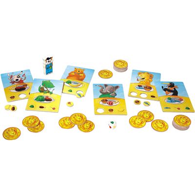 HABA Grubs Up! Who's Grumbling? Speed & Reaction Game 動物餵食 速度反應遊戲