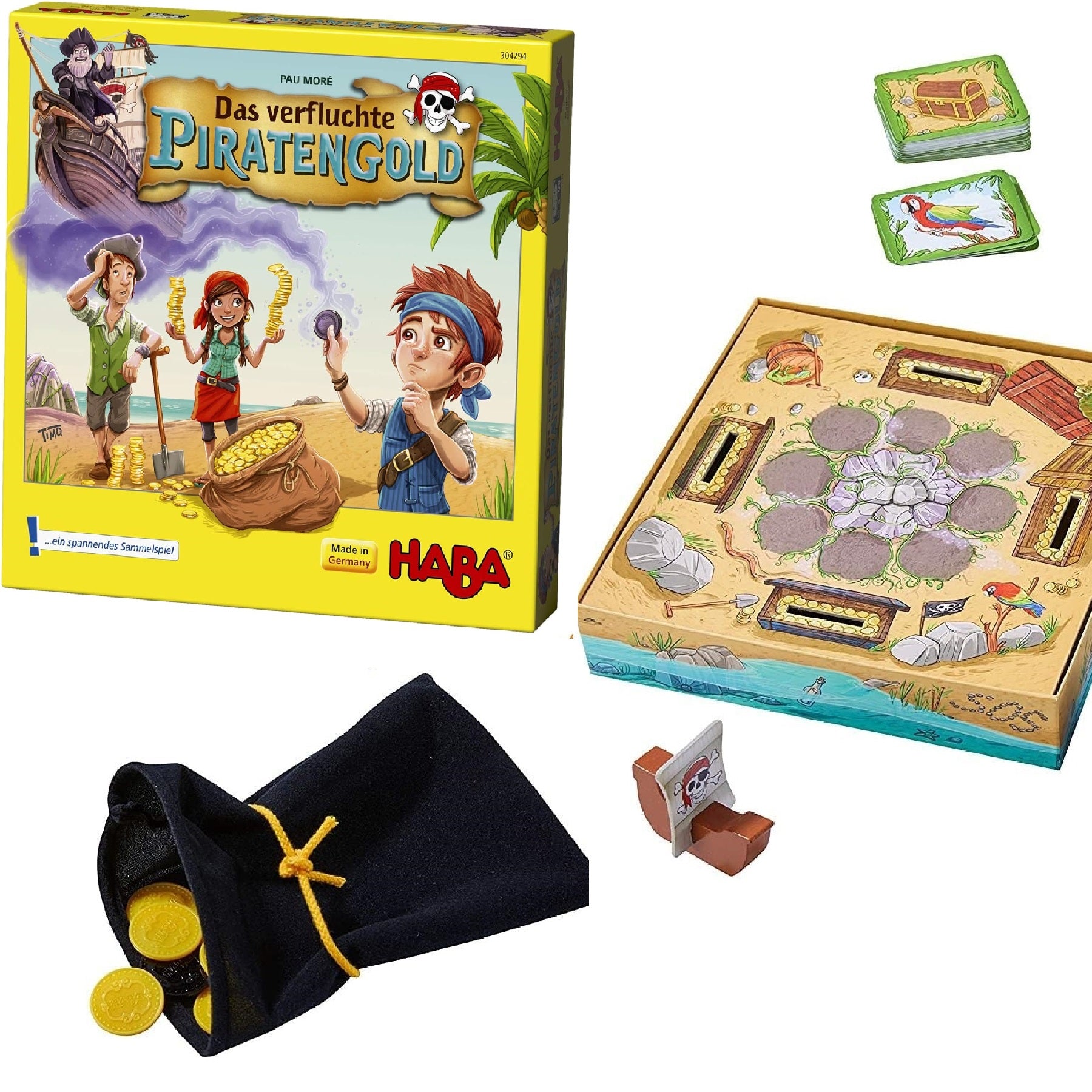 Haba 304294 The Curse of the Pirate Gold Strategy Game 小海盜的黃金詛咒策略遊戲– MY  SCHOOL BUS