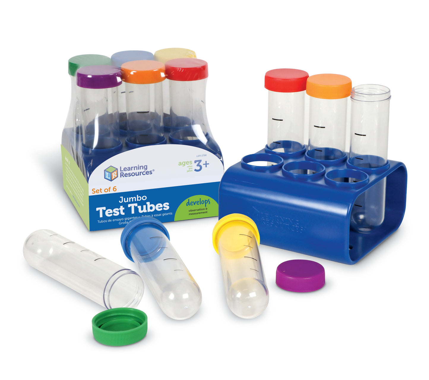 Learning Resources Primary Science® Jumbo Test Tubes with Stand