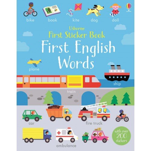 Usborne First English Words Sticker Book 英語生詞貼紙書