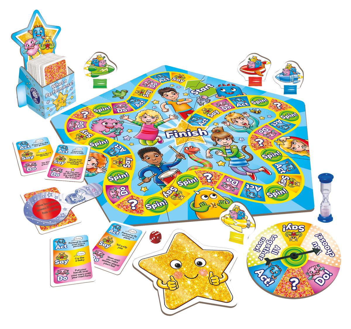 Orchard Toys What A Performance Board Game 模仿大賽家庭遊戲
