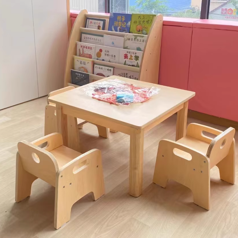 KJY 60x60cm Pure White Tabletop Square Table 純白桌面實木正方桌