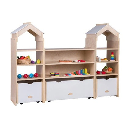 KJY Display Unit Side Combination - 2 Tops 聯體組合邊櫃展示櫃:兩側尖頂