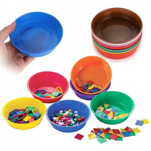 Rainbow Paint Pots 10pc 彩色顏料盤 分類盤 10個一套