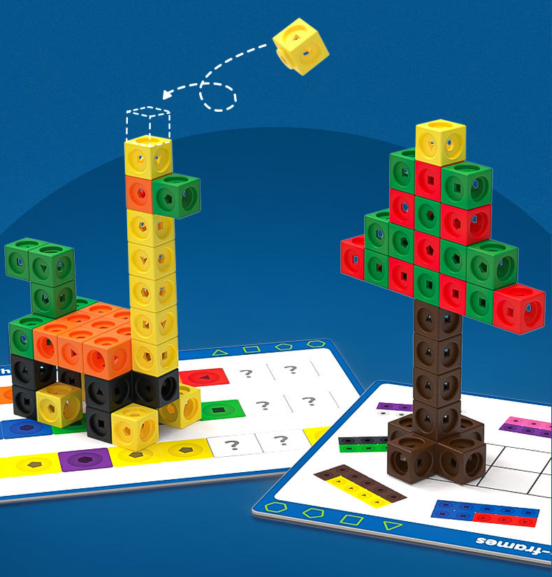 Magical Linking Cubes Math Manipulatives Set 數量方塊教具100粒裝