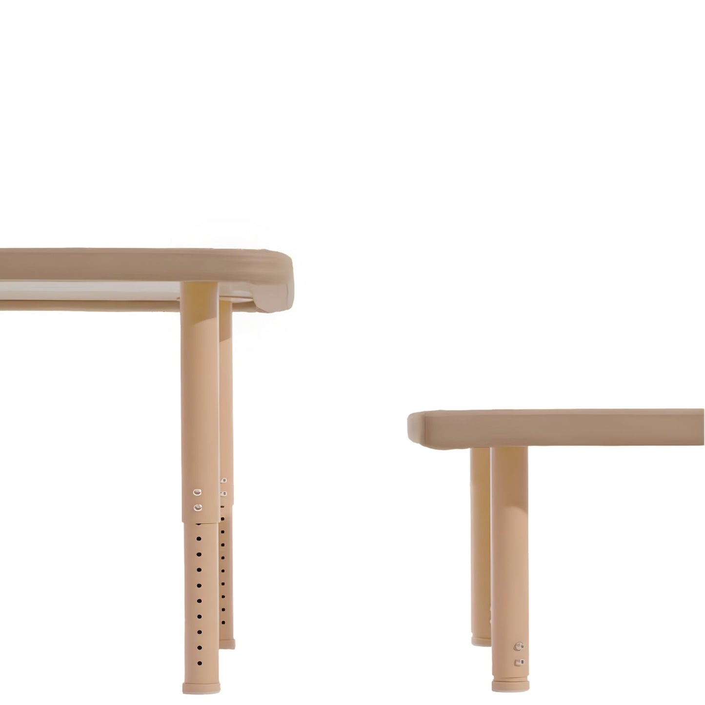Φ86cm Protective Round Solid Wood Table Height Adjustable 36-48cm 安護系列 可調高 圓形實木桌