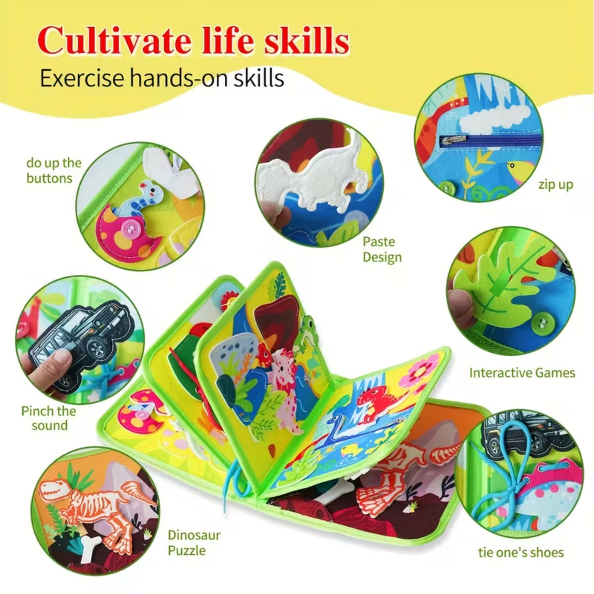 My First Busy Cloth Book Dinosaur 忙碌布書 - 恐龍