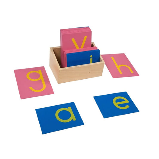 Kindermatic Montessori Lower Case Sandpaper Letters with Box 英文字母沙板附木盒 (小寫正體)