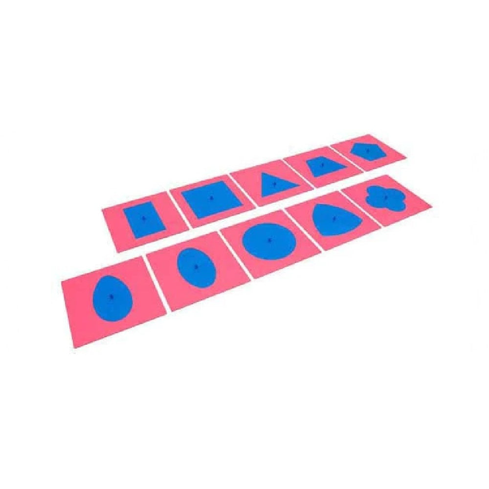 Kindermatic Montessori Metal Insets with 2 Stands ( Pink & Blue) 鐵製幾何鐵片含底座