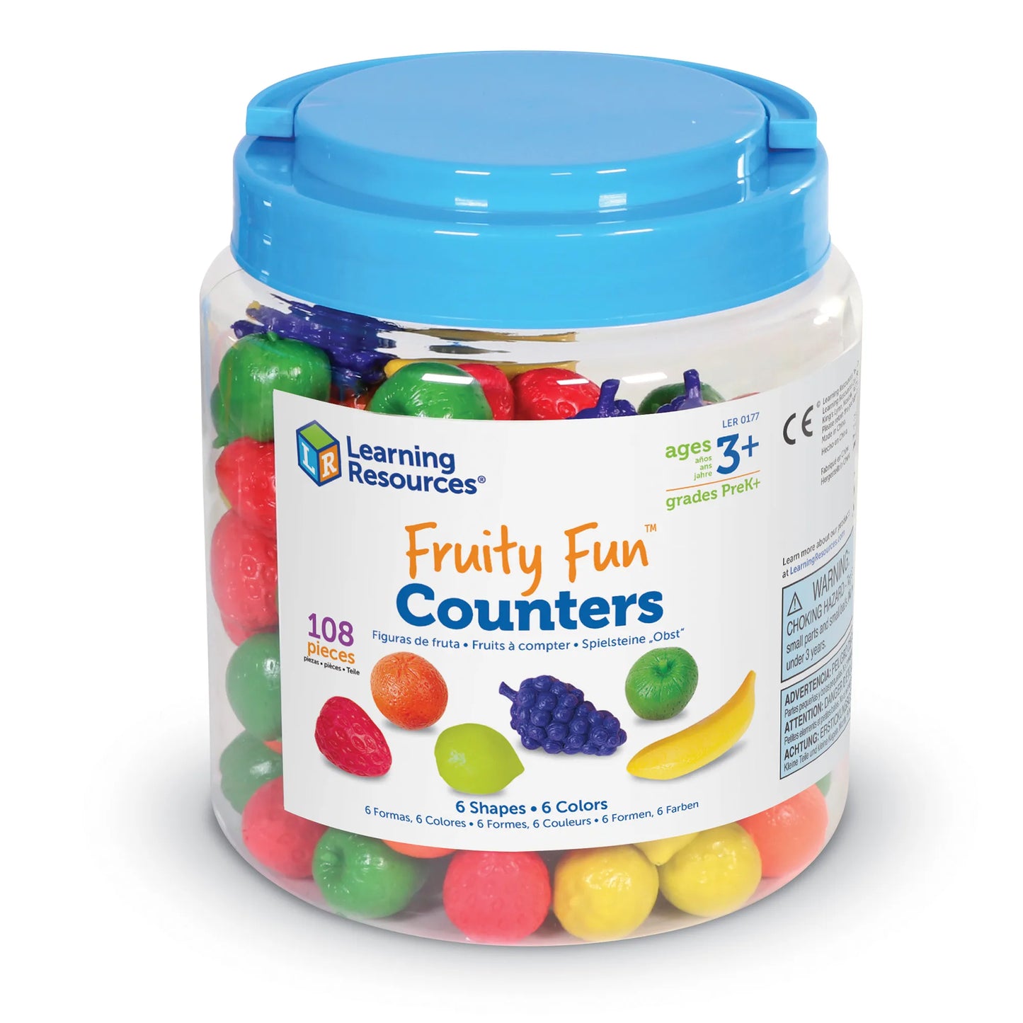 Learning Resources Fruity Fun Counters Set of 108