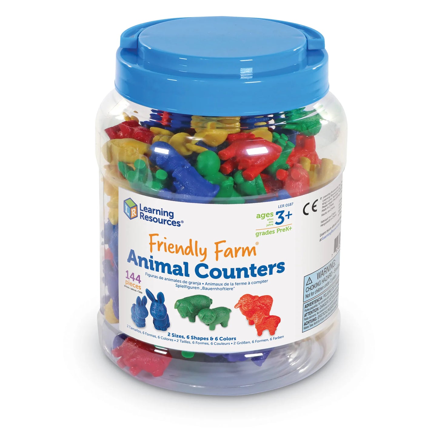 Learning Resources Friendly Farm Animal Counters Set of 144