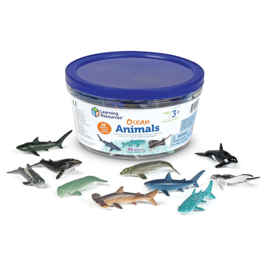 Learning Resources Ocean Animals Counters Set of 50