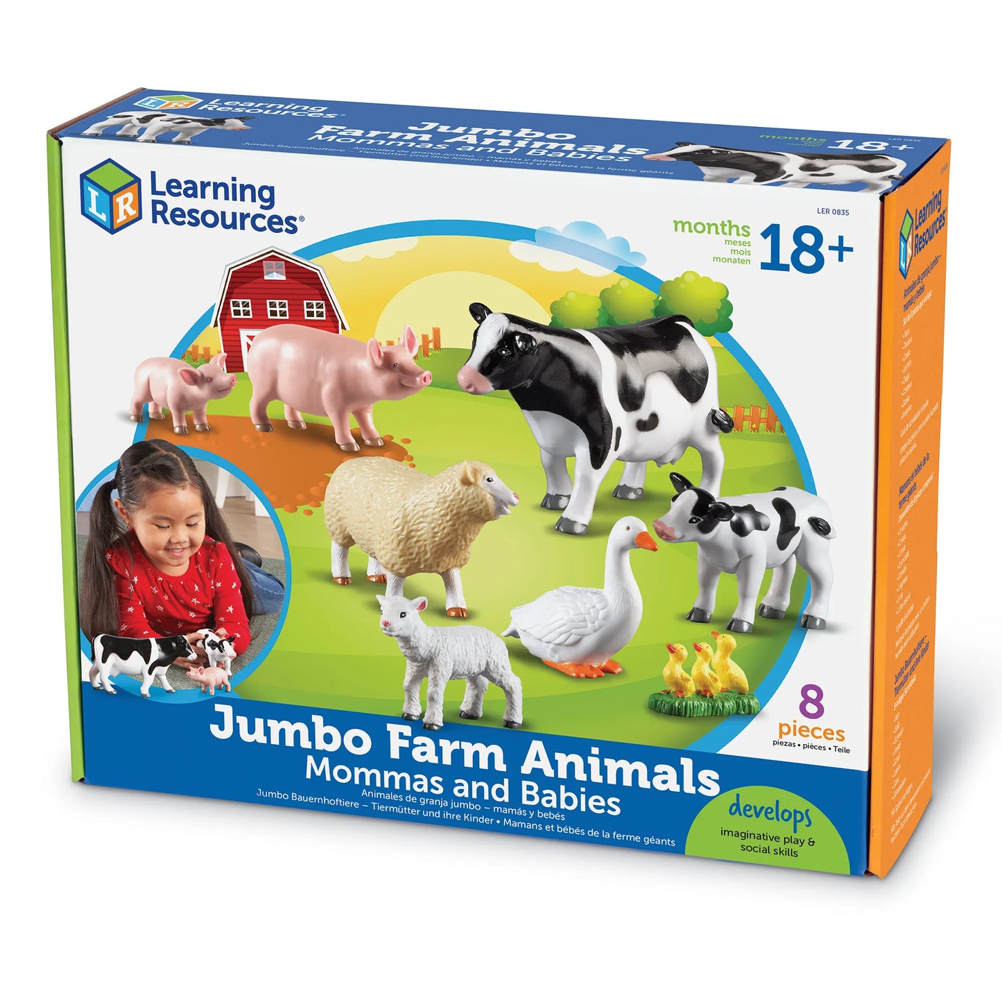 Learning Resources Jumbo Farm Animals Mommas & Babies 巨型農場動物媽媽與動物寶寶