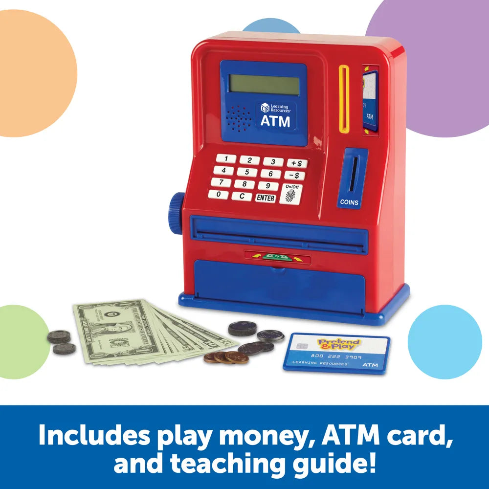 Learning Resources Pretend & Play Teaching ATM Bank