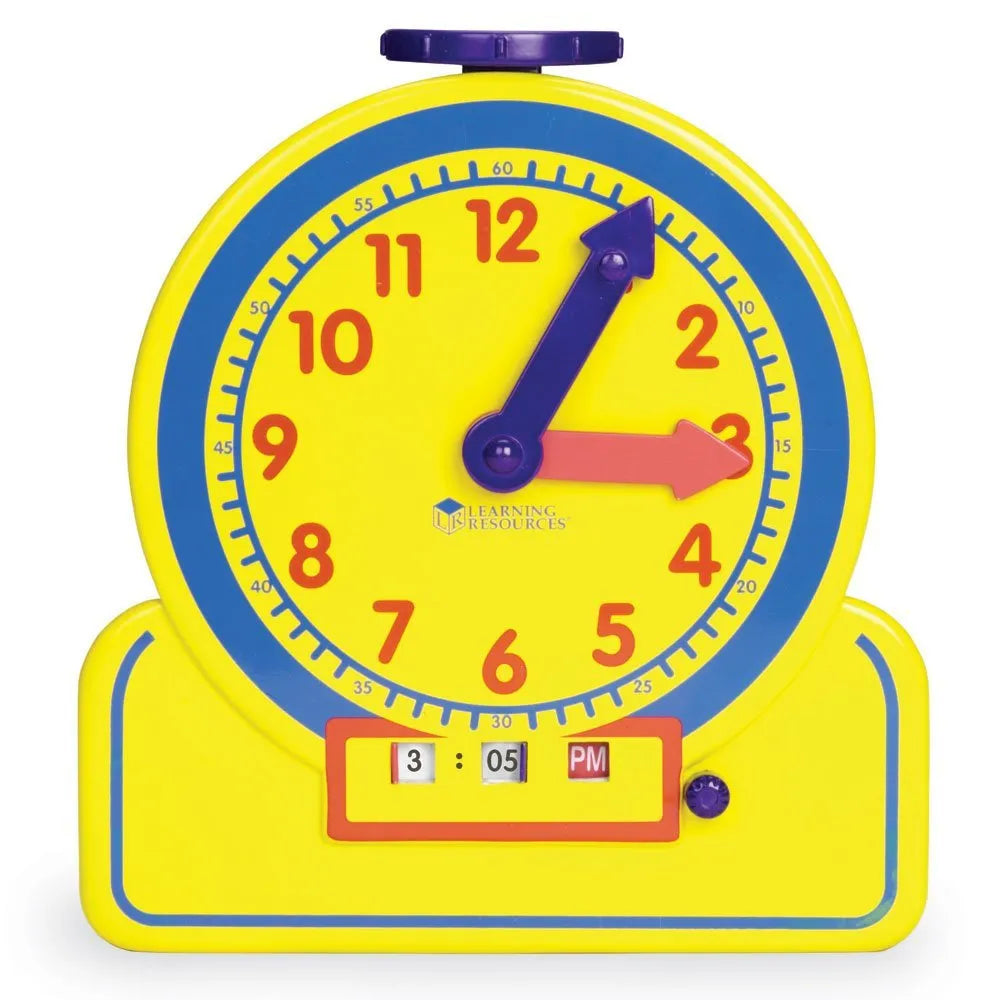 Learning Resources Primary Time Teacher 12-Hour Junior Learning Clock