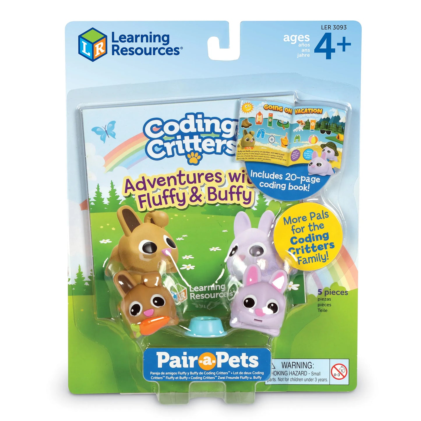 Learning Resources Coding Critters Pair-a-Pets Adventures with Fluffy & Buffy