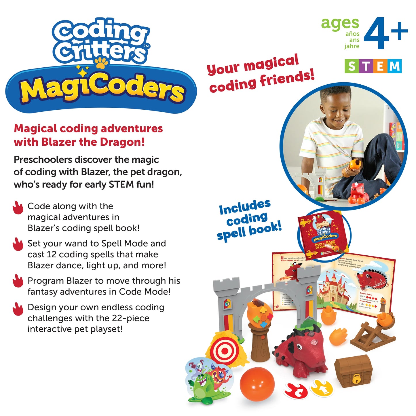 Learning Resources Coding Critters MagiCoders Blazer the Dragon