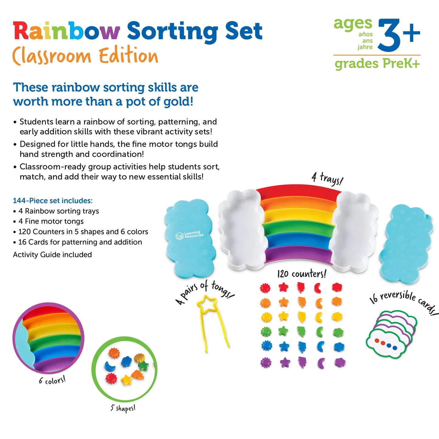 Learning Resources Rainbow Sorting Activity Set