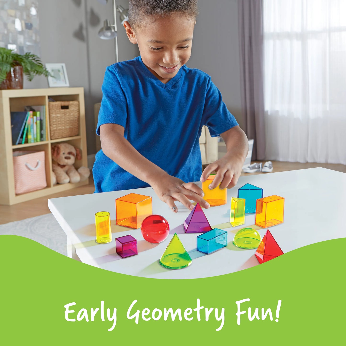 Learning Resources View-Thru Geometric Solids Set of 14