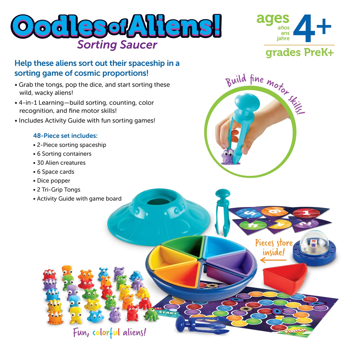 Learning Resources Oodles of Aliens Sorting Saucer