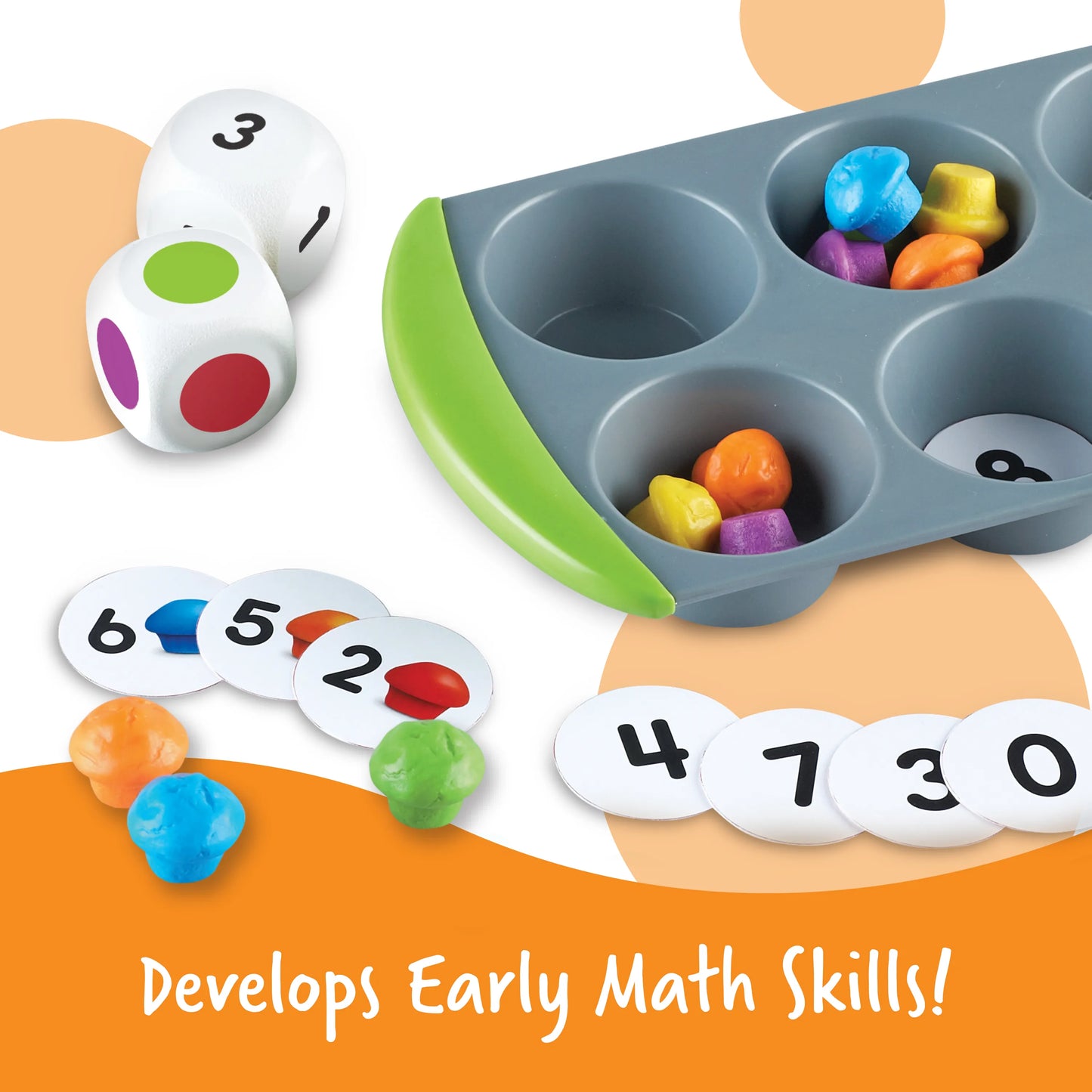 Learning Resources Mini Muffin Match Up Math Activity Set