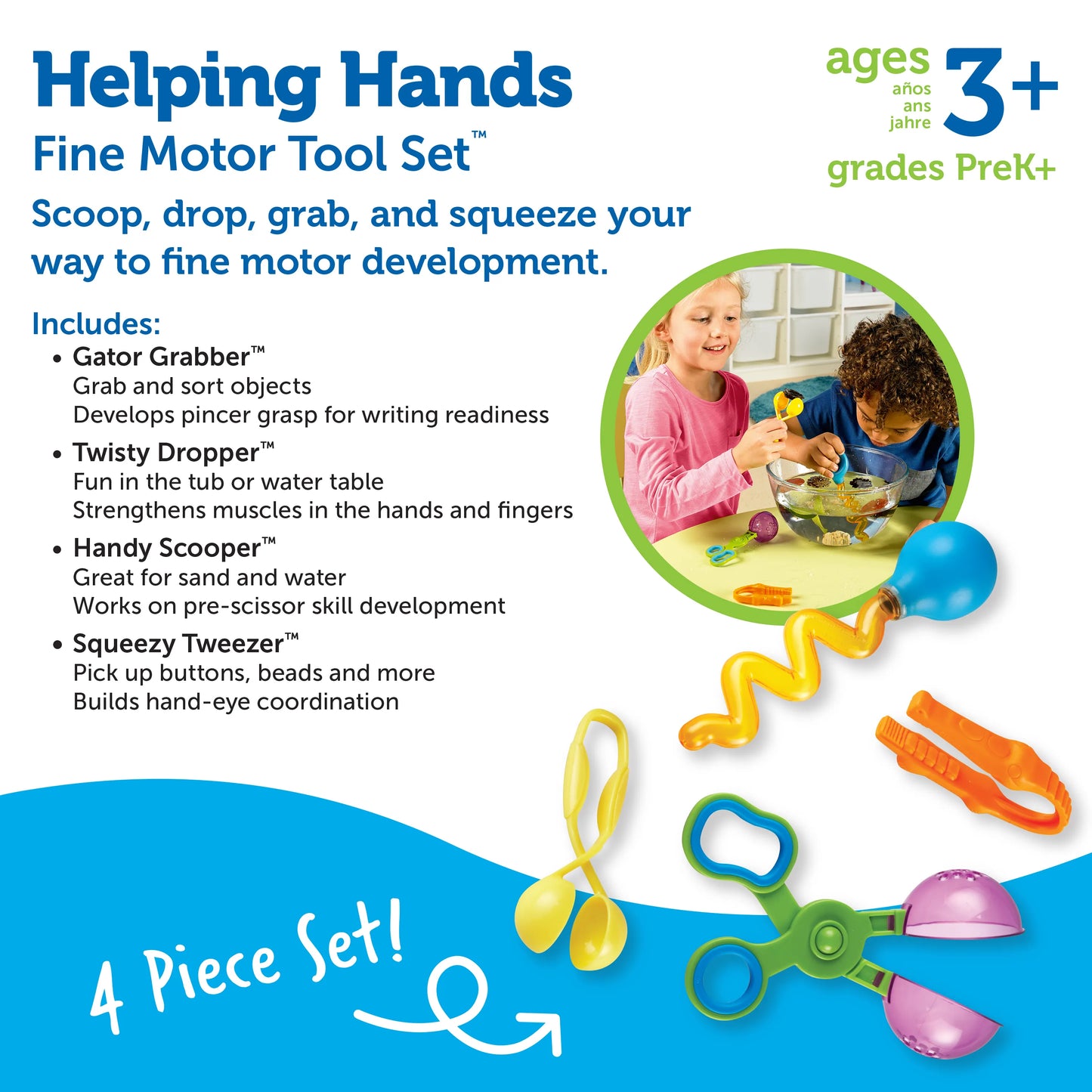 Learning Resources Helping Hands Fine Motor Tool Set