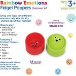 Learning Resources Emotion Fidget Poppers Classroom Set of 24 Pieces