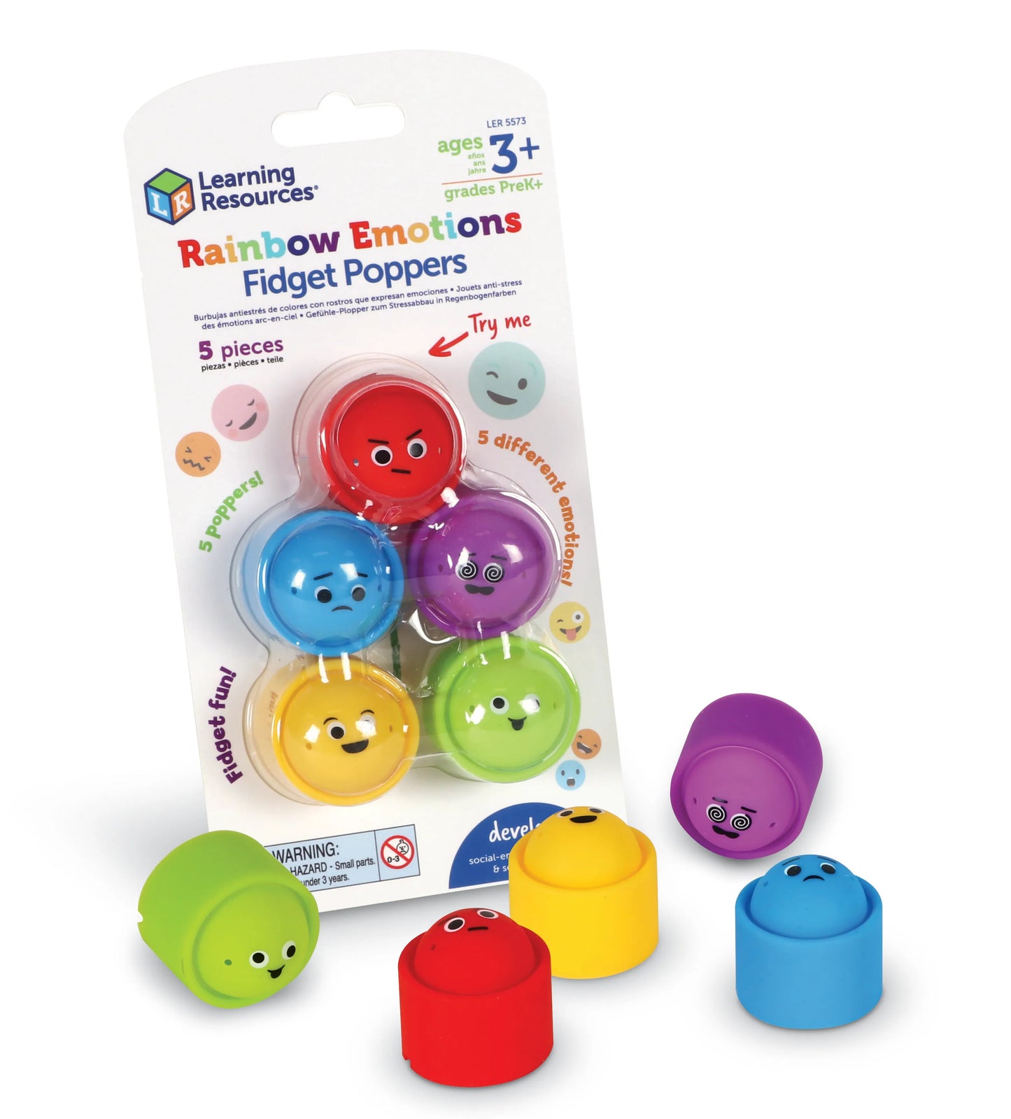 Learning Resources Rainbow Emotion Poppers