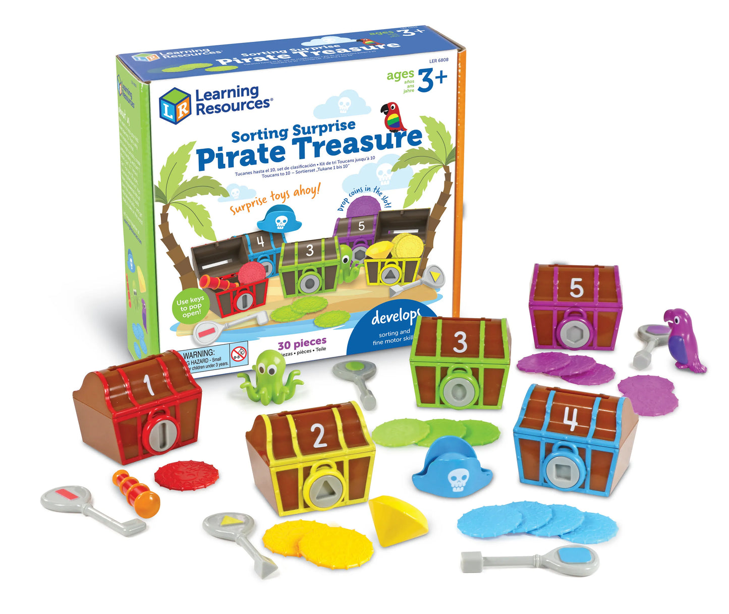 Learning Resources Sorting Surprise Pirate Treasure