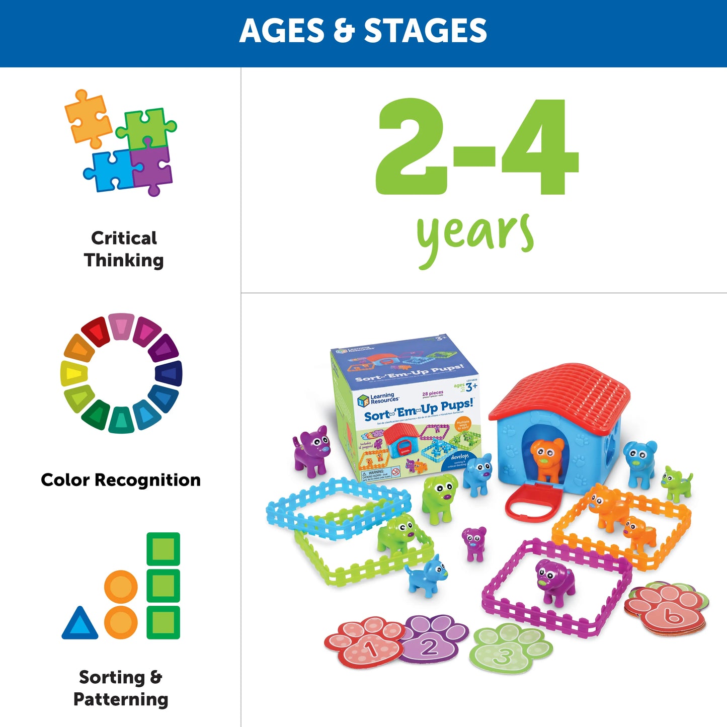 Learning Resources Sort Em Up Pups