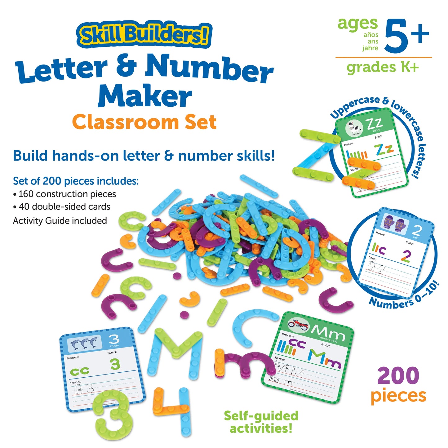 Learning Resources Skill Builders! Letter and Number Maker Classroom Set