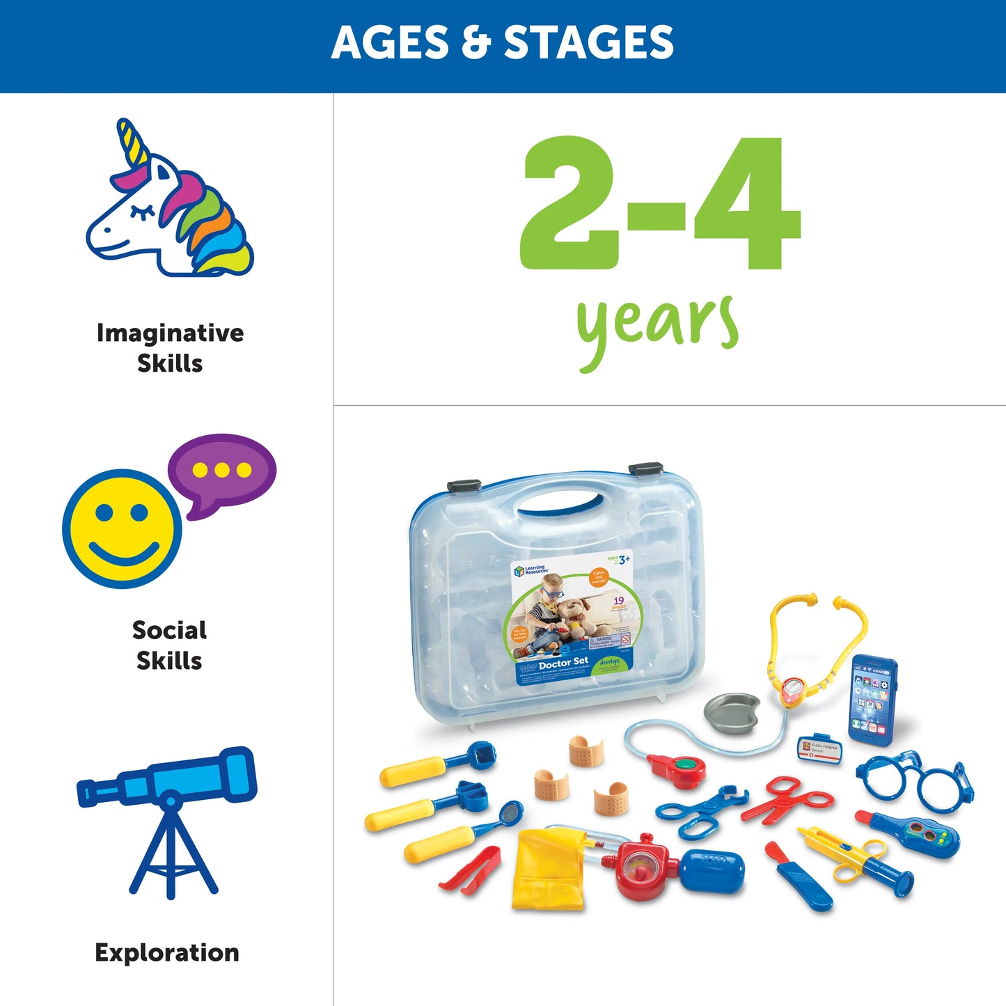 Learning Resources Pretend and Play Doctor Kit