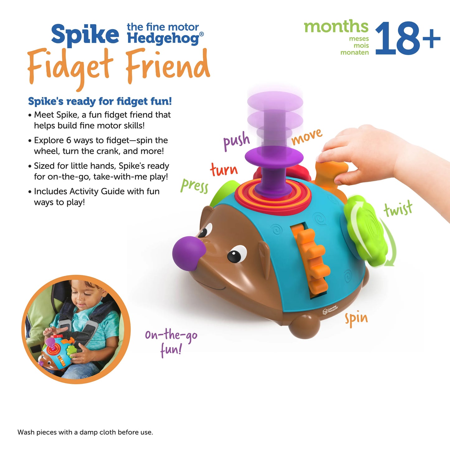 Learning Resources Spike the Fine Motor Hedgehog Fidget Friend