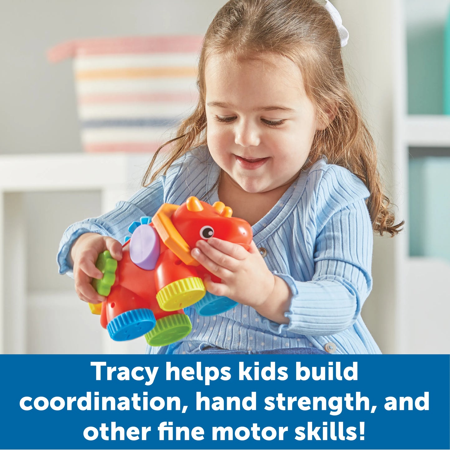 Learning Resources Tracy the Fidget Triceratops Sensory & Fine Motor Toys