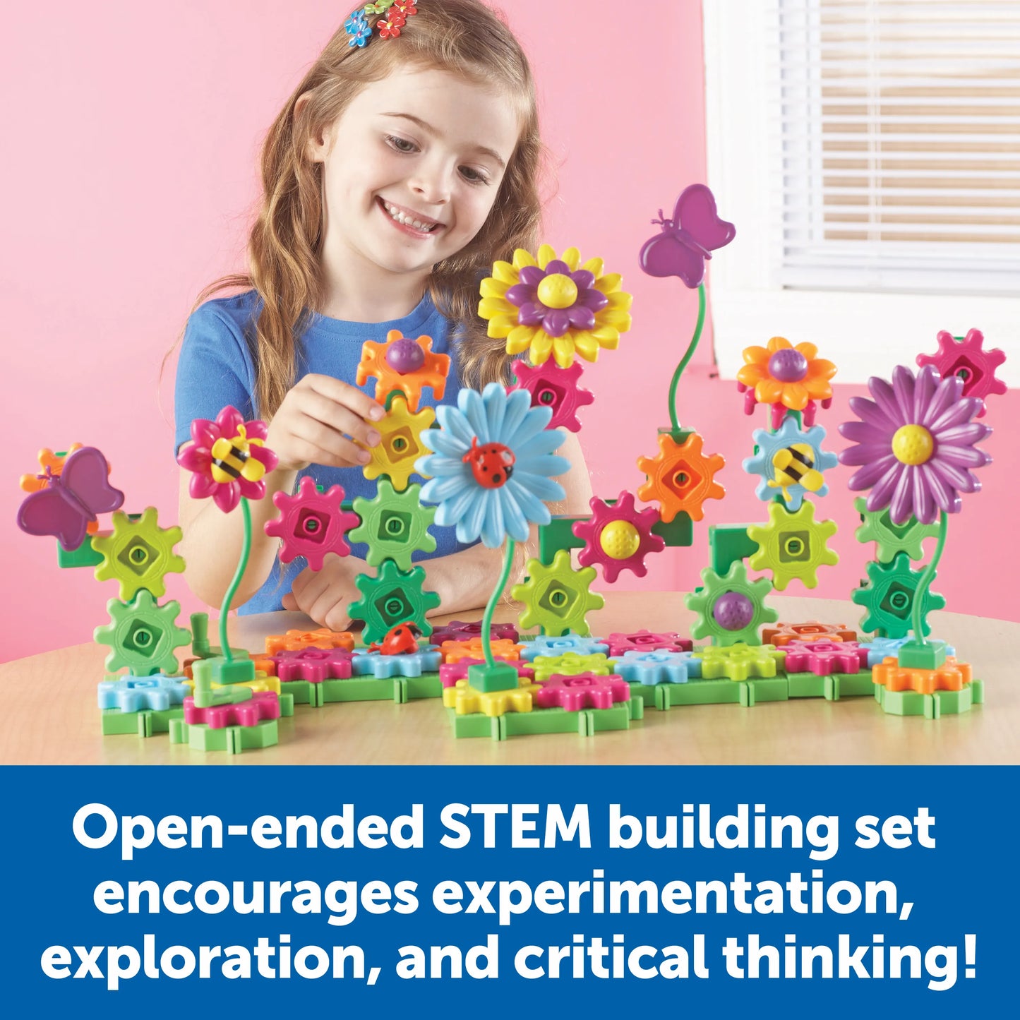 Learning Resources Gears! Gears! Gears! Build & Bloom Building Set