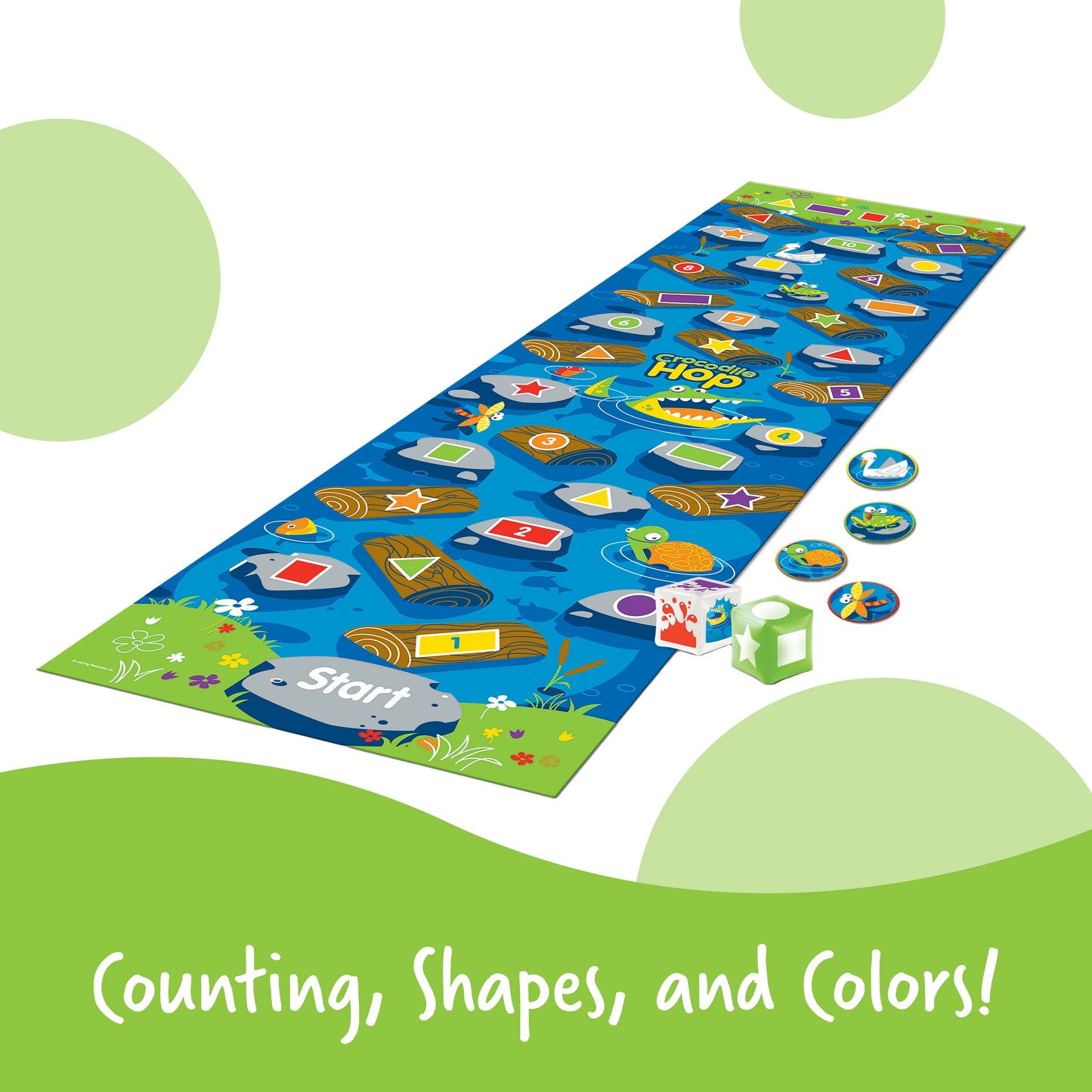 Learning Resources Crocodile Hop Floor Game