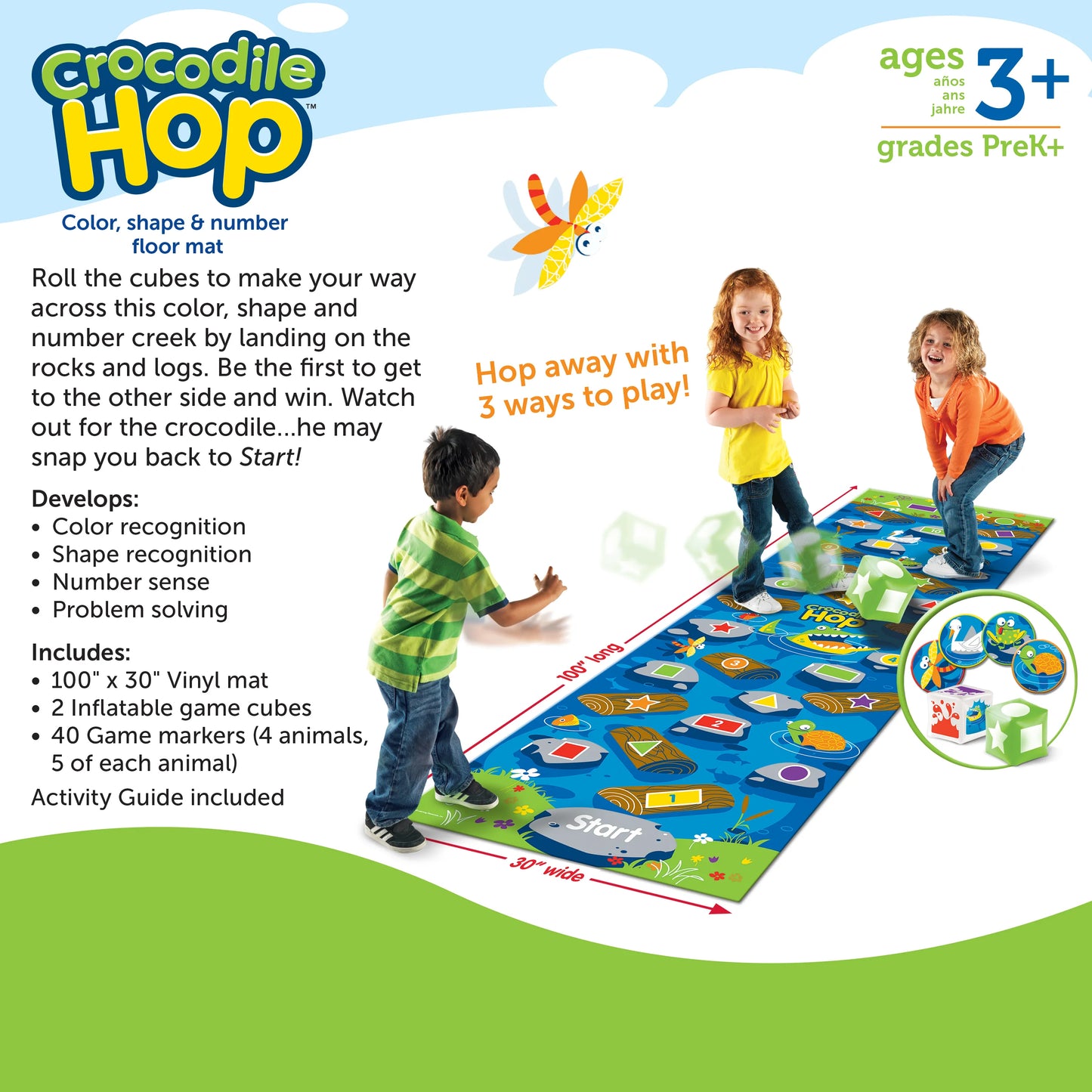 Learning Resources Crocodile Hop Floor Game