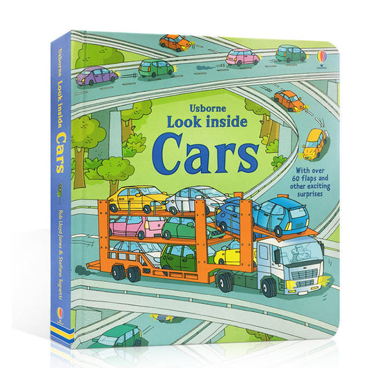 Usborne Look Inside Cars 汽車 揭秘系列翻翻書